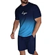 men's short sleeved shorts set